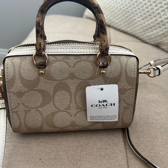Coach Mini Rowan Crossbody Bag with Signature Monogram - Picture 5 of 6